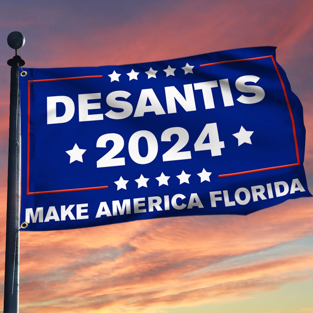 DeSantis 2024 Make America Florida Grommet Flag MLN398GF - Flagwix