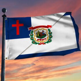 West Virginia And Christian Grommet Flag TQN331GF