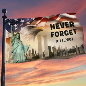 911 Flag Never Forget September 11 American Patriotic Grommet Flag TPT228GF