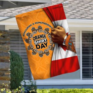 Honouring And Remembering Orange Shirt Day Canada Indigenous Flag TPT256F