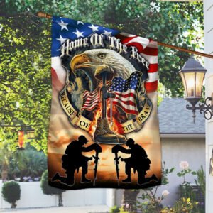 Veteran American Flag Home Of The Free Because Of The Brave BNN399F