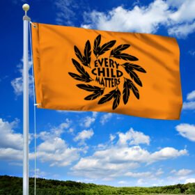 Every Child Matters Flag Orange Day First Nation Grommet Flag QTR279GF