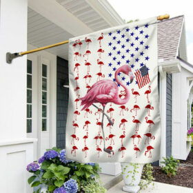 Flamingo Flag Flamingo American Flag QTR274F