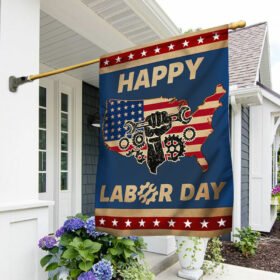 Happy Labor Day American Flag BNN378F