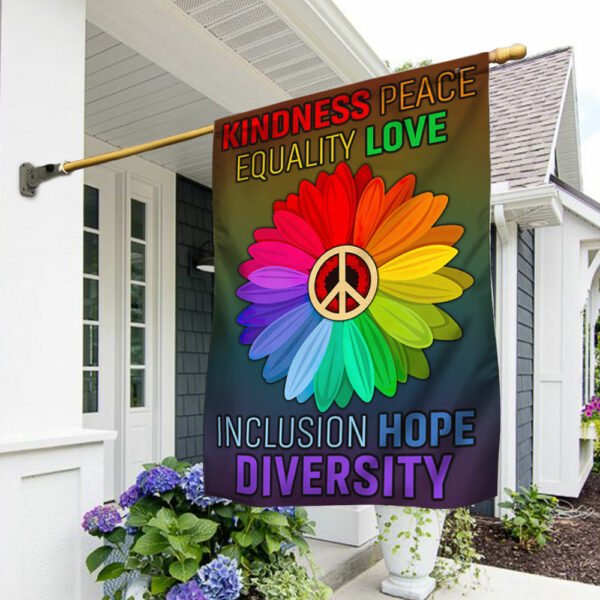 Equality Flag Peace Equality Love Inclusion Hope Diversity Flag QTR276F