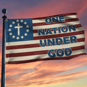 One Nation Under God Betsy Ross Grommet Flag MLN350GF
