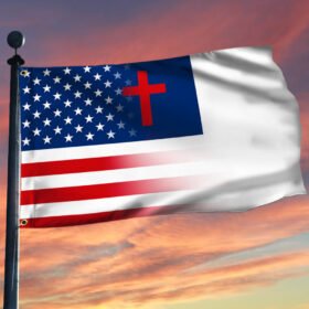 Christian Flag American Christian Grommet Flag QTR269GF