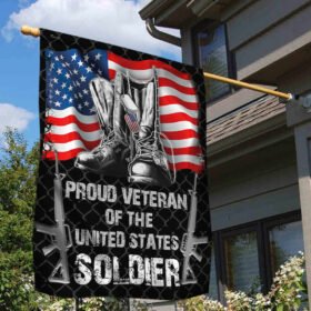 Veteran American Flag Proud Veteran Of The United States Soldier BNN329Fv1