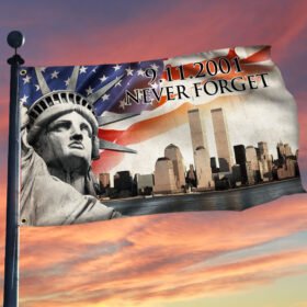 911 Patriot Day Flag September 11 Attacks Never Forget 9/11 Memorial Grommet Flag TPT229GF