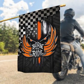 Motocross Racing Flag Born To Ride LNT479F