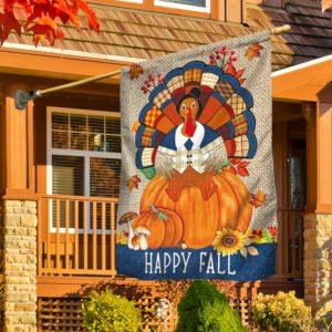 Fall Happy Fall Flag Turkey Decorative LNT546F