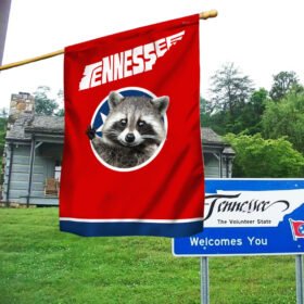 Raccoon Tennessee Flag BNN434F