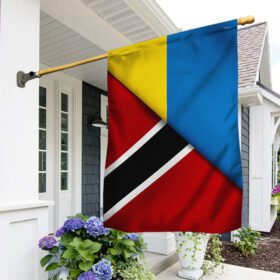 Trinidad 🇹🇹 Flag With The Ukrainian Flag LNT551F