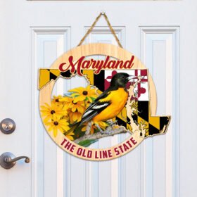 Maryland Wooden Sign The Old Line State BNN439WD