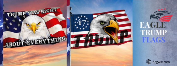 Eagle Trump flags