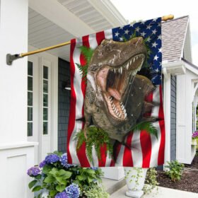 Dinosaur T Rex Flag Roaring LNT485F