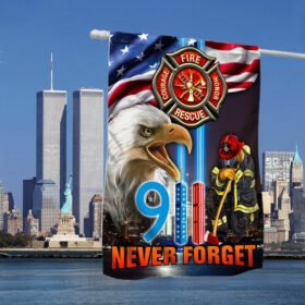 911 Never Forget September 11th Patriot Day Eagle American Flag MLN454F