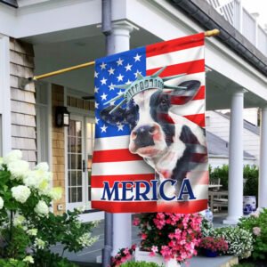 Patriot Cow American Flag Merica BNN468F