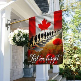 Lest We Forget. Canada Veteran Remembrance Day Flag TPT292F