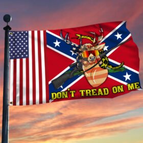 Confederate Trump Grommet Flag Don't Tread On Me LNT518GF