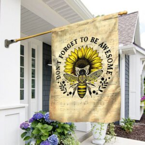 Bee Hippie Flag Don't Forget To Be Awesome BNN469F