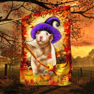 Fall Autumn Flag Little Mouse Thankful Blessed LNT537F