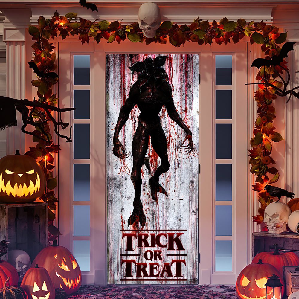 Jack O Lantern Door Cover Halloween Decor Door Covers Halloween Door Decor  Halloween Sign Halloween Door Decorations 