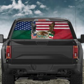 Mexico. Mexican American Eagle Rear Window Decal TPT218CD