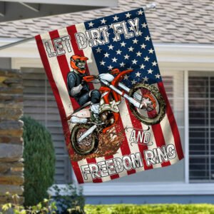Motocross Patriotic American Flag TPT291F