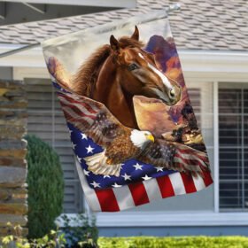 Horse Eagle American Flag MLN438F