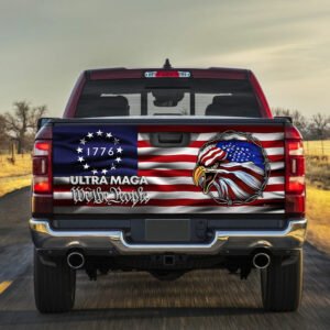 Ultra MAGA We The People Eagle 1776 Tailgate Decal Sticker Wrap TQN145TD