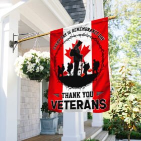 Canada Veterans Flag Every Day Is Remembrance Day TQN464F