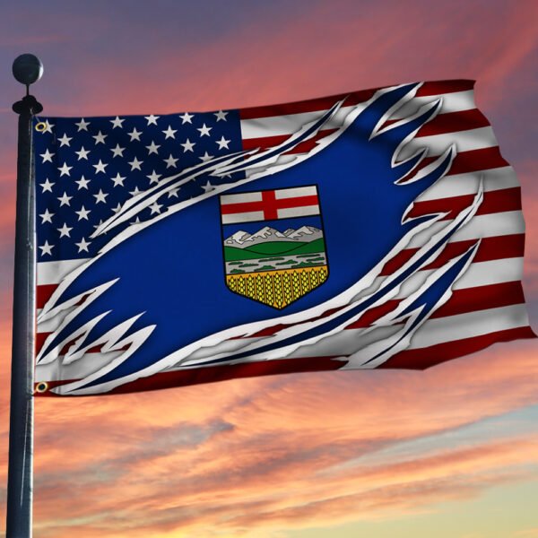 Alberta and America Grommet Flag BNT518GFv2