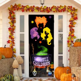 Witches l Smell Children Halloween Door Cover MLN551D