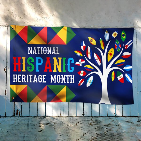 Hispanic Heritage Month All Latin Countries Pride Grommet Flag BNN500GF ...