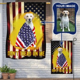 Personalized Custom Dog Flag Don't Tread On Me Flag BNN515FCT