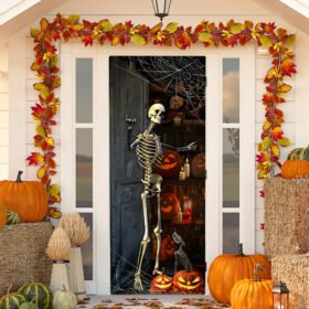 Halloween Garden Metal Sign Labrador Retrievers Under Spooky Tree DDH2767MSv1
