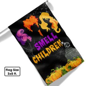 Three Witches Halloween I Smell Children Flag MLN566F