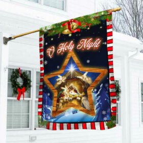 Born Christmas Flag O Holy Night BNN545F