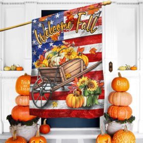 Fall Flag. Happy Farm. Welcome Fall American Flag TPT350F
