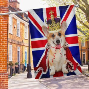 Corgi UK Flag Platinum Jubilee Corgi Dog Pet Lovers TQN520F