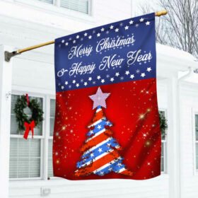 Merry Christmas and Happy New Year Flag LNT600F