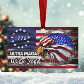 Ultra MAGA Ornament We The People Eagle 1776 TQN145Ov2