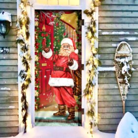 Santa Claus Christmas Is Coming Door Cover MLN628D