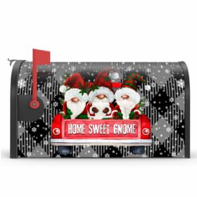 Christmas Mailbox Cover Magnetic Home Sweet Gnome BNN599MB