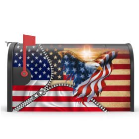 Christian Eagle American Garden Flag & Mailbox Cover One Nation Under God BNN81MFv1