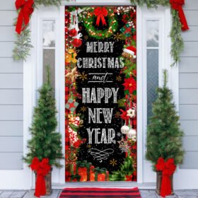 Merry Christmas And Happy New Year Door Cover TQN647D