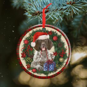 German Shorthaired Pointer Ornament Dog Lover Christmas Ornament QTR321Ov7