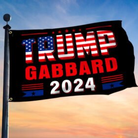 Trump Gabbard 2024 Grommet Flag TQN597GF