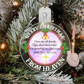 Memorial Ornament - Sympathy Christmas Gift - Christmas Tree Decorations - 2022 Christmas Ornament - Memorial Gifts For The Loss Of A Loved One - Christmas Decorations, Led Ornament BNN547O